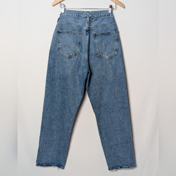 AGOLDE Criss Cross Upsized Jeans Straight Leg Eternal Blue Aritzia 28 - Picture 7 of 13
